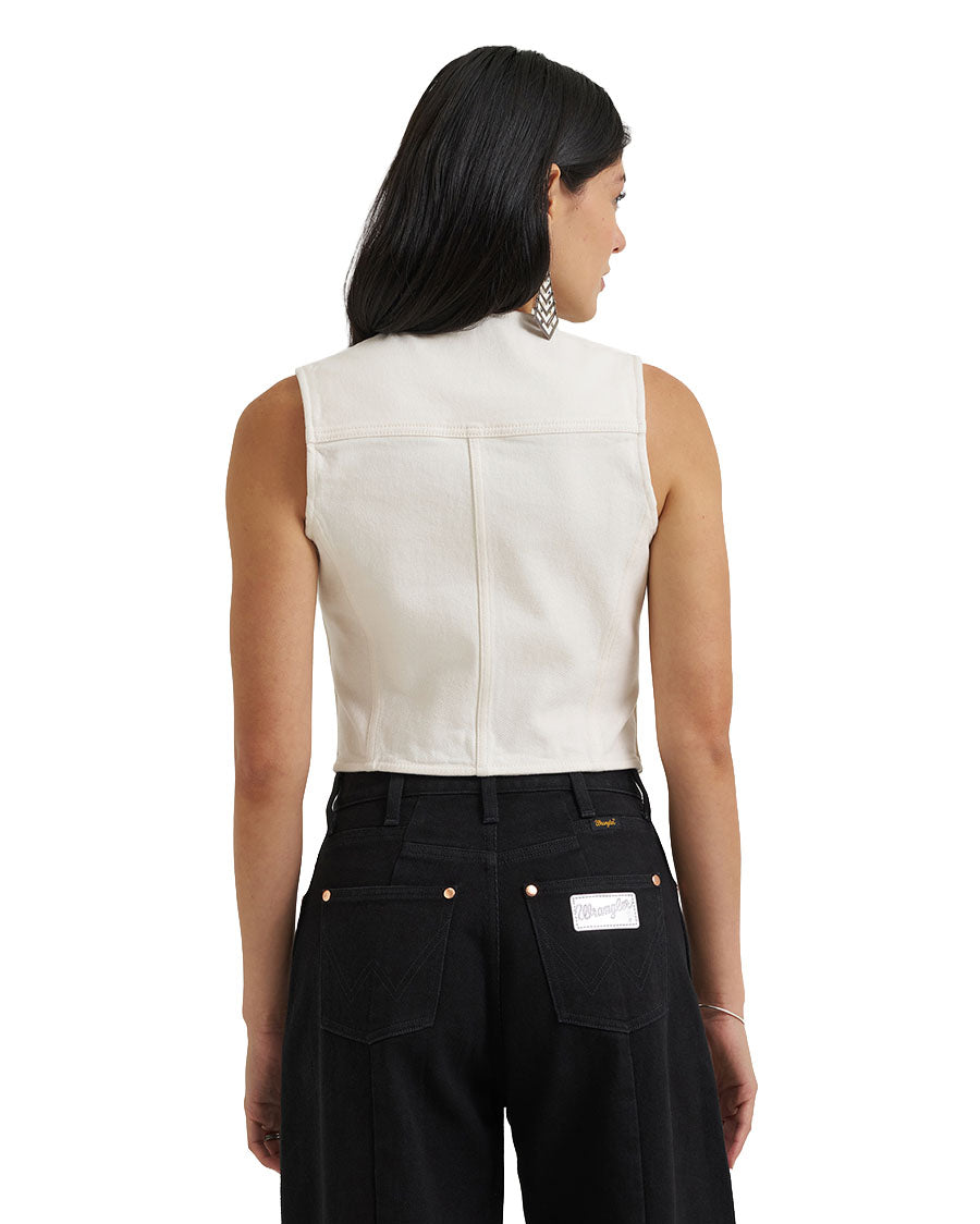 Women's Wrangler X Lainey Denim Vest - 112385569