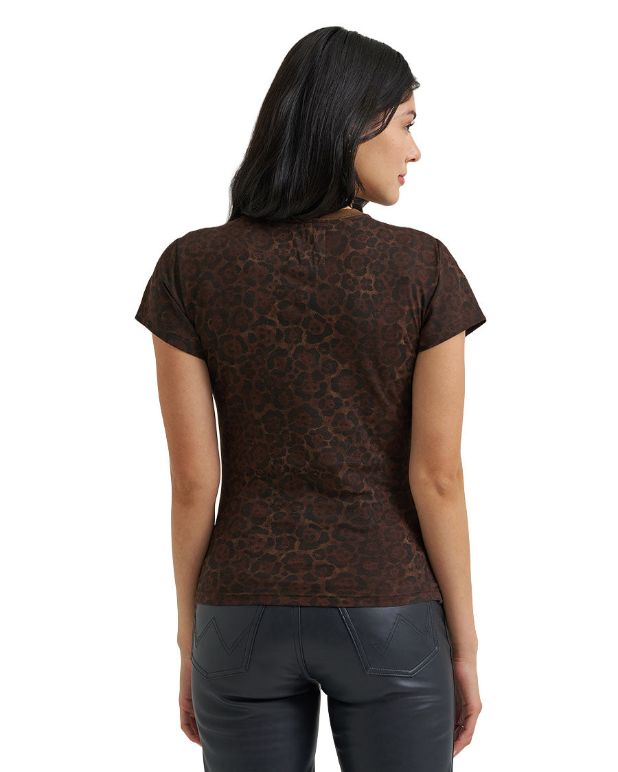 Women's Wrangler X Lainey Leopard Tee Or Rodeo Nights Graphic T-Shirt - 112385577