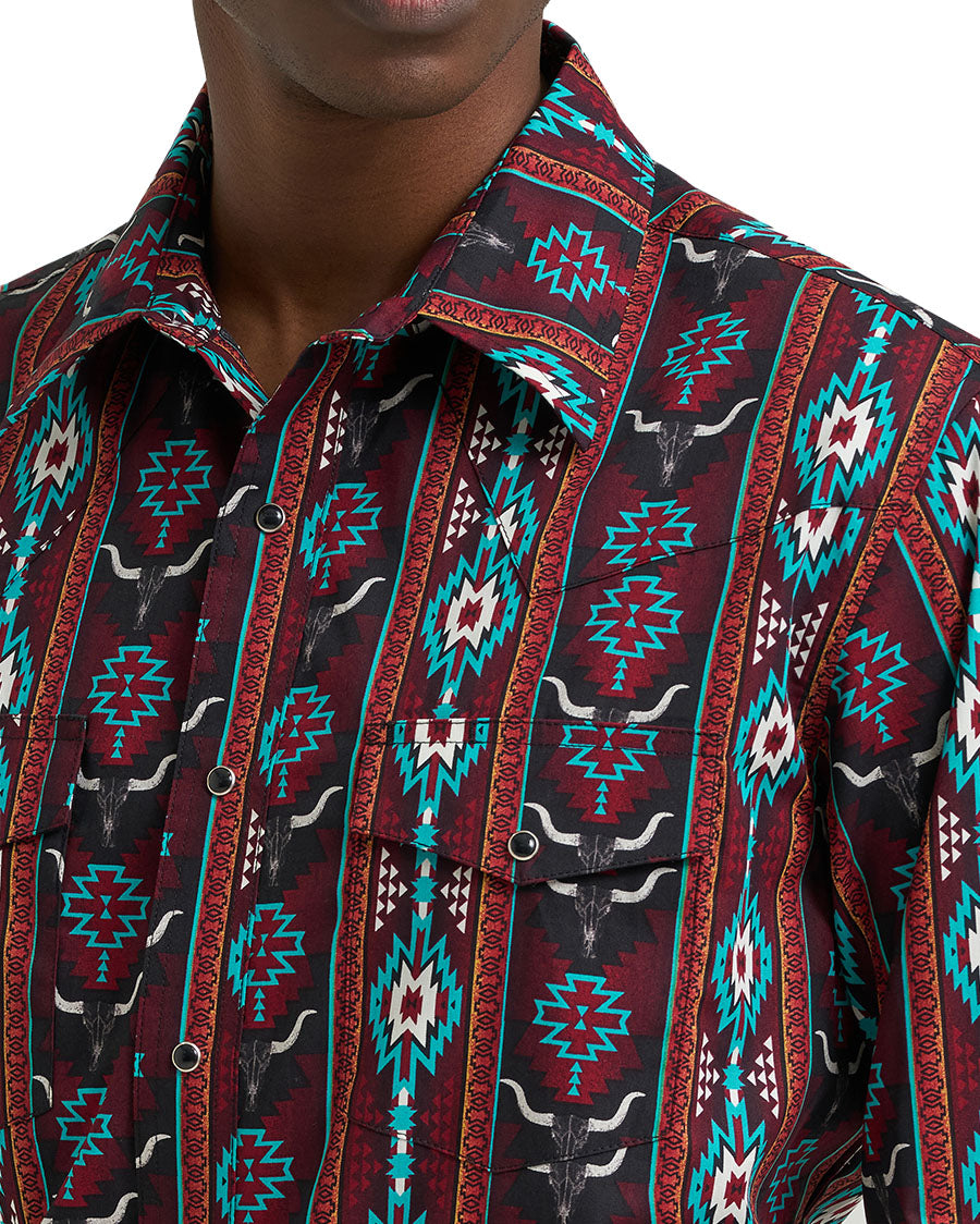Men's Checotah Dress Long Sleeve Classic Fit Western Shirt - 112385793