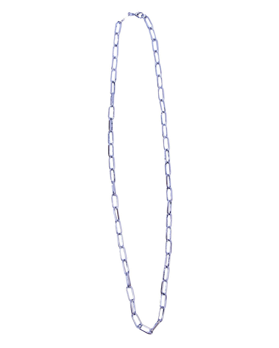 Women's 32" Muli-Way Burnished Silver Chain Necklace - N1510