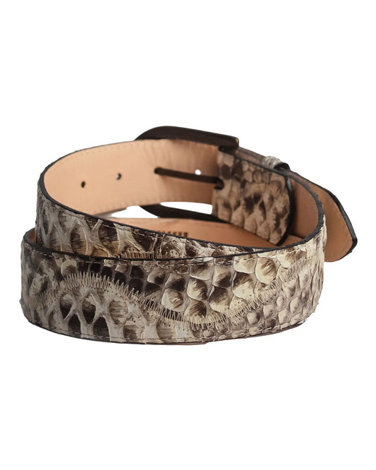 Men's Waves Natural Python Belt - Cb306