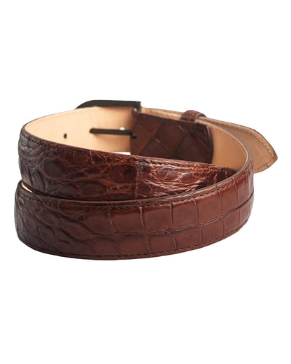Men's Classic Tan Alligator Belt - Cb405