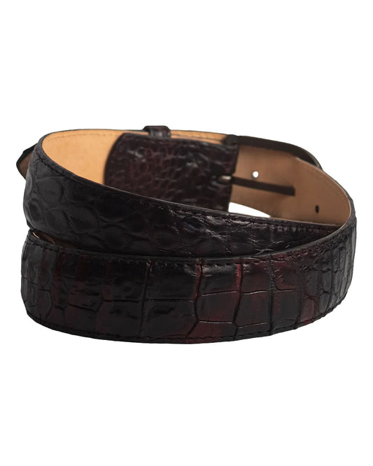 Men's Classic Black Cherry Niloticus Belt - Cb410