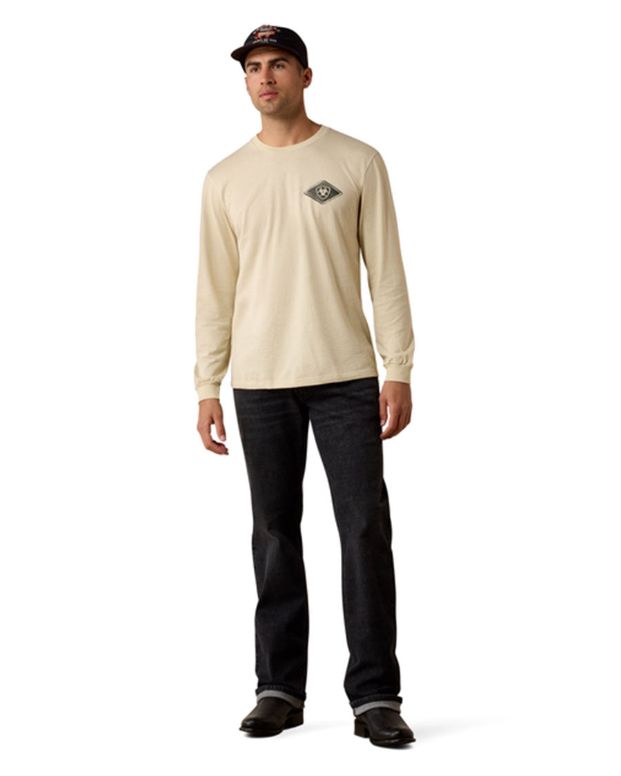 Men's Medallion Standard Long Sleeve Graphic T-Shirt - 10080589
