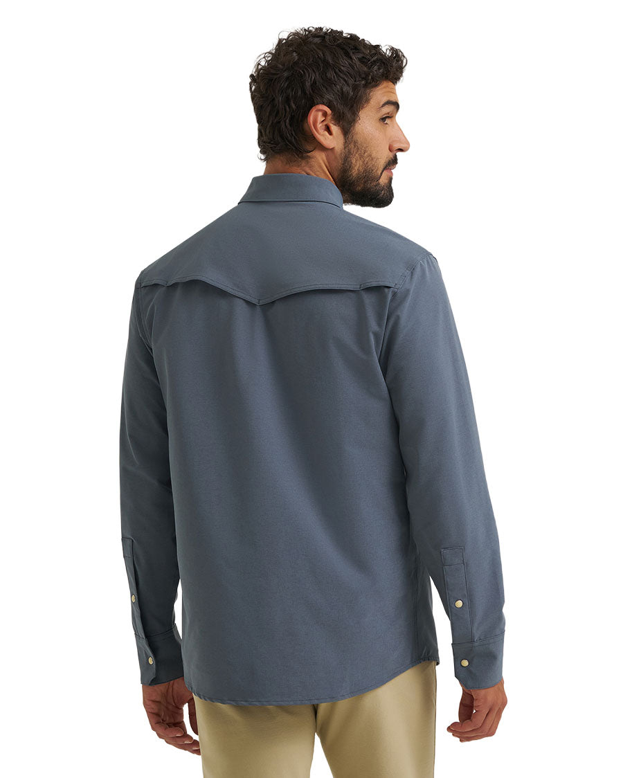 Men's ATG X Wrangler Technical Long Sleeve Regular Fit Snap Western Shirt - 112384708