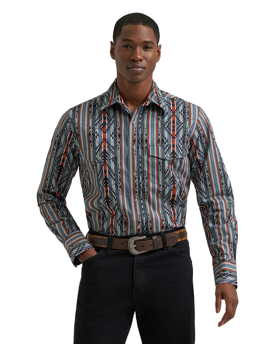 Men's Checotah Dress Long Sleeve Classic Fit Western Shirt - 112385915