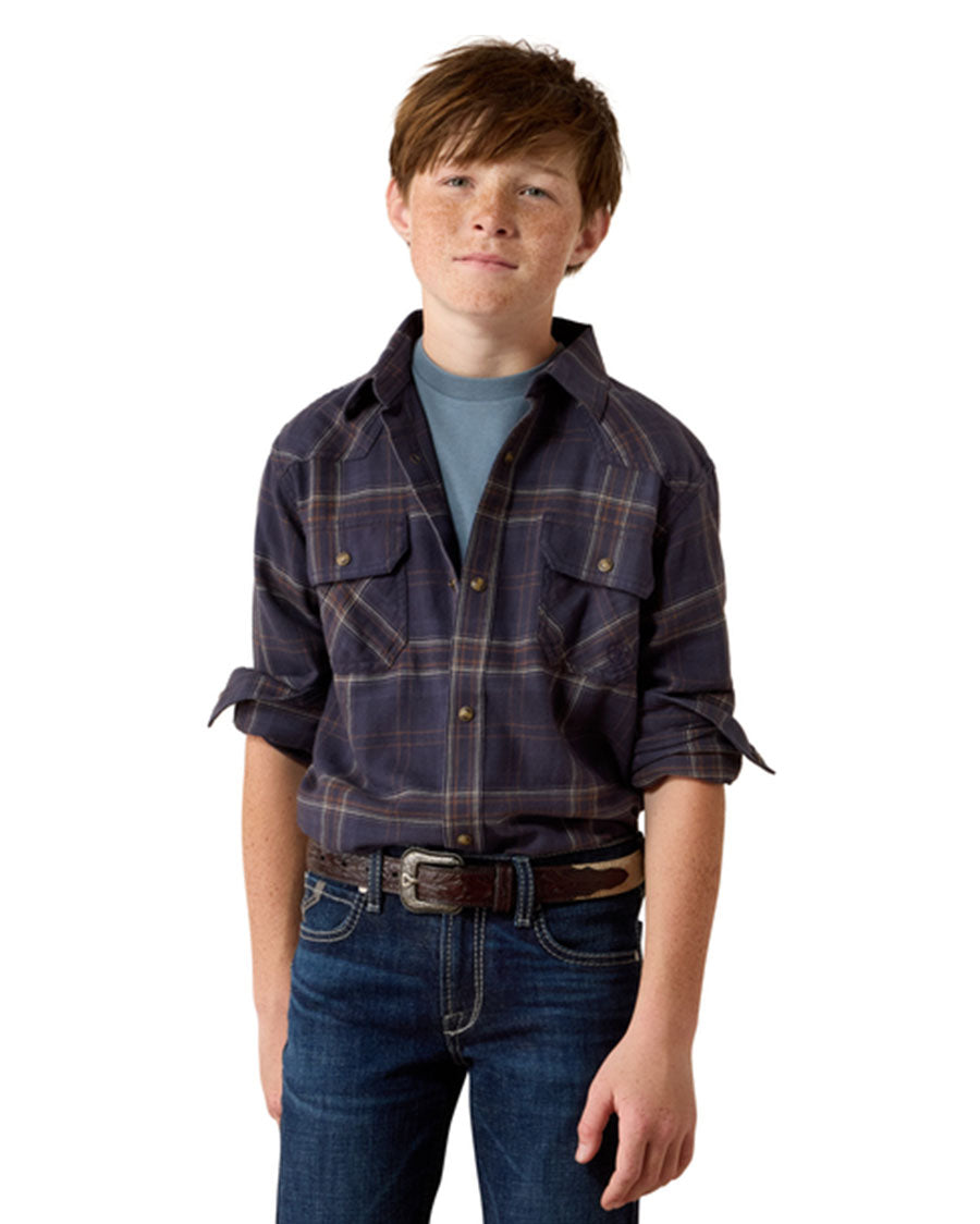 Boys' Retro Haas Classic Fit Snap Long Sleeve Western Shirt - 10080583