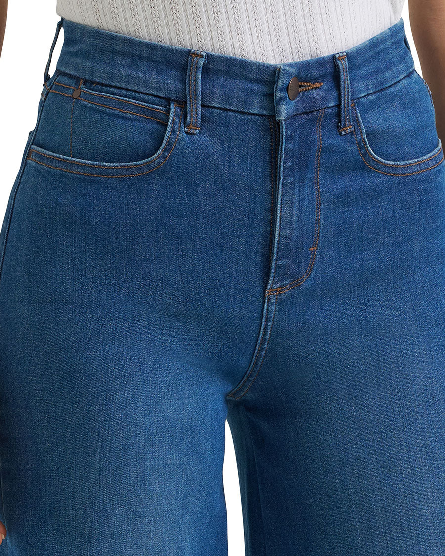 Women's Bespoke Wide Leg High Rise Jeans - 112385540
