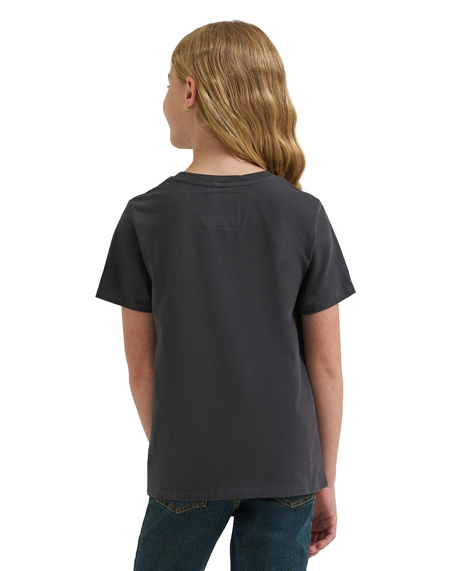 Girls' Wrangler X Lainey Wilson Girls' Glitter Horse Short Sleeve Graphic T-Shirt - 112385586