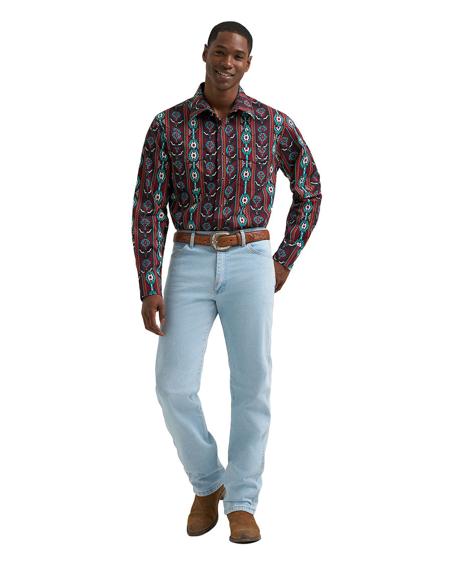 Men's Checotah Dress Long Sleeve Classic Fit Western Shirt - 112385793