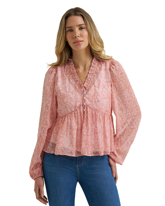 Women's Retro Vintage Juliet Long Sleeve Blouse - 112385996