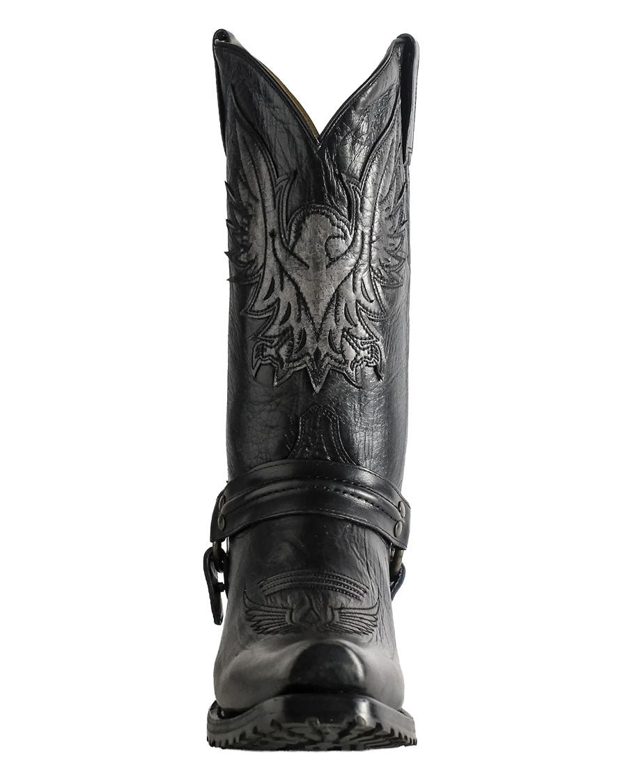 Men's Moto Eagle Lug Biker Boots - 09-020-7750-8888 BL
