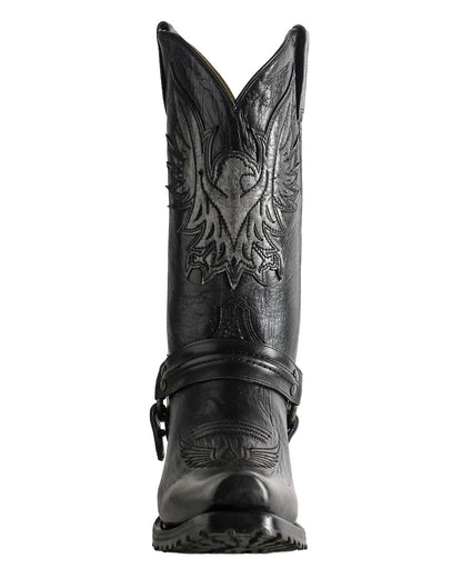 Men's Moto Eagle Lug Biker Boots - 09-020-7750-8888 BL
