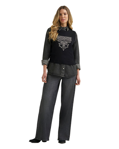 Women's Wrangler Retro Punchy Sweater Vest - 112385440