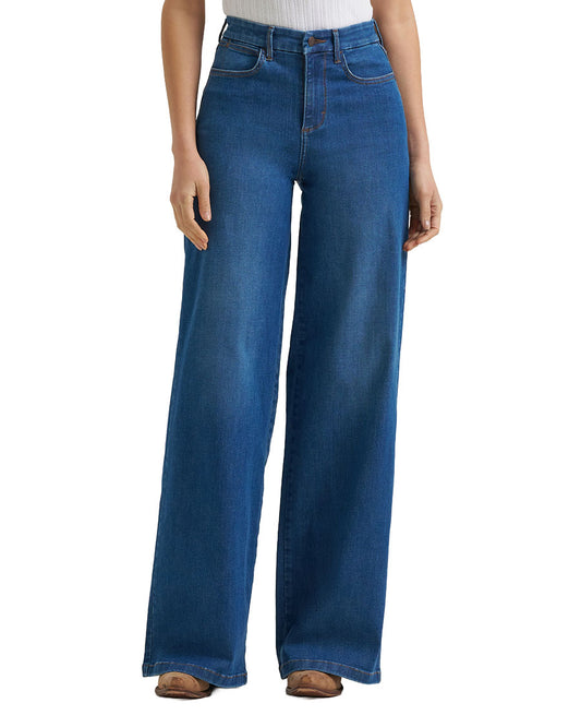 Women's Bespoke Wide Leg High Rise Jeans - 112385540