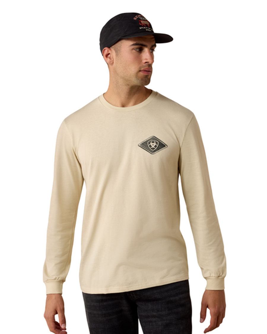 Men's Medallion Standard Long Sleeve Graphic T-Shirt - 10080589