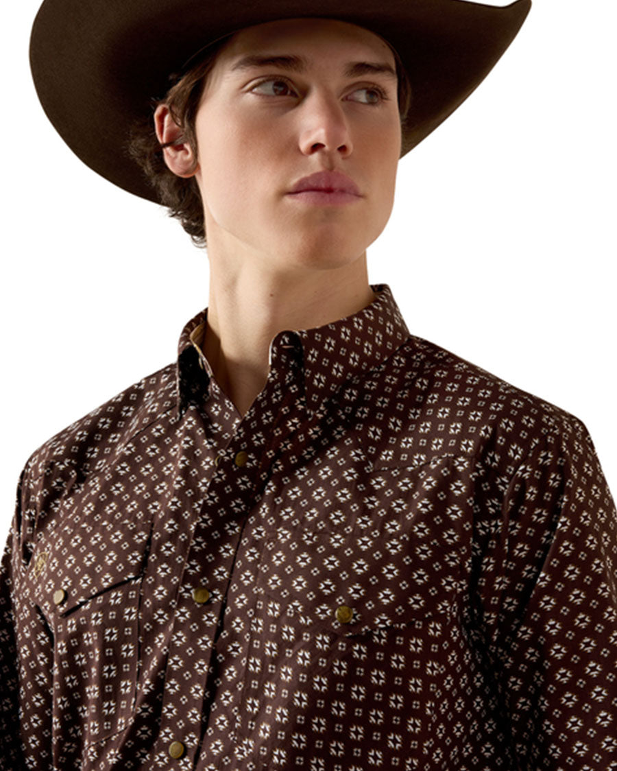 Men's Wrinkle Free Rebel Fitted Snap Long Sleeve Western Shirt - 10080720