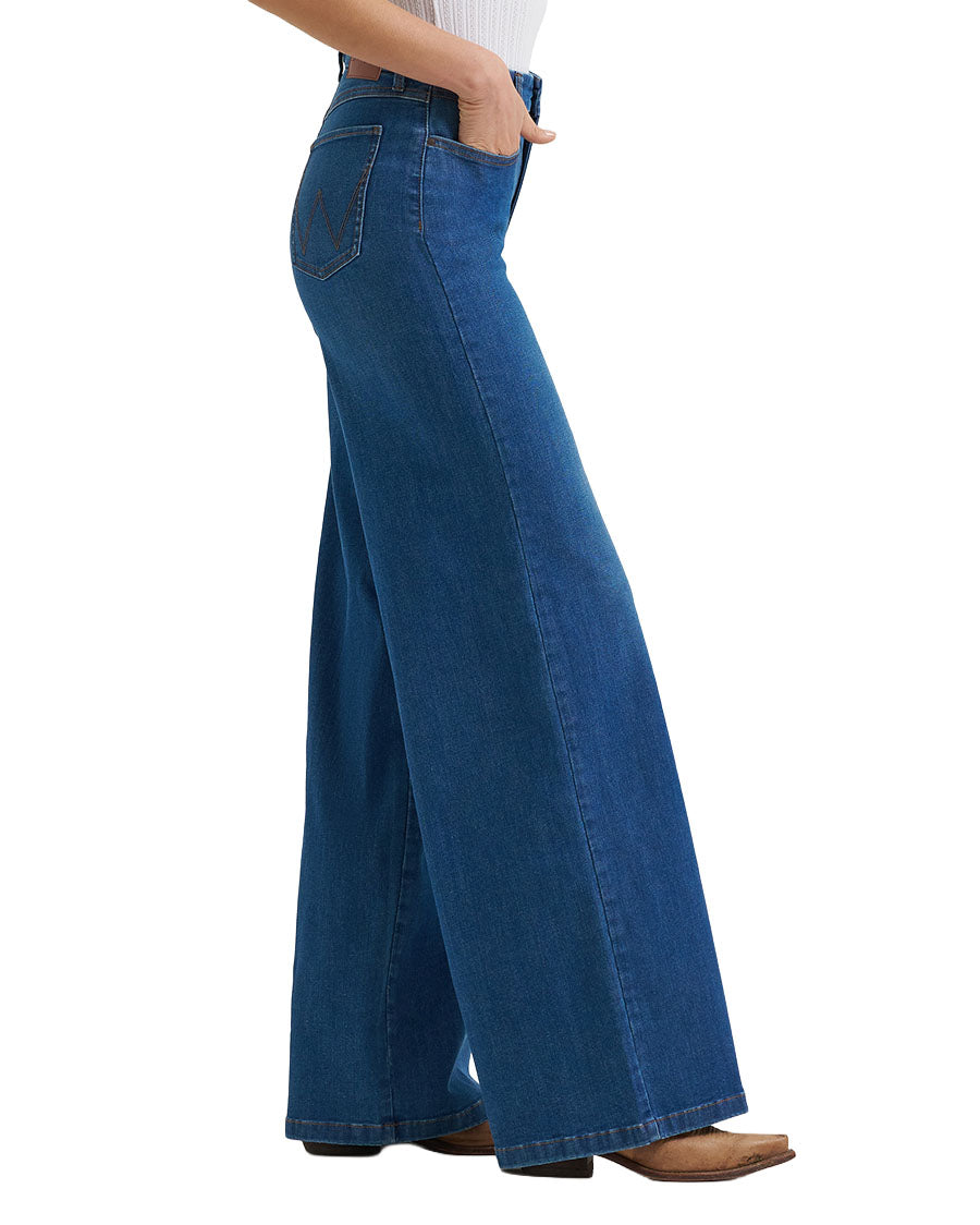 Women's Bespoke Wide Leg High Rise Jeans - 112385540