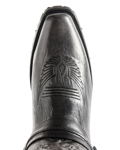 Men's Moto Eagle Lug Biker Boots - 09-020-7750-8888 BL