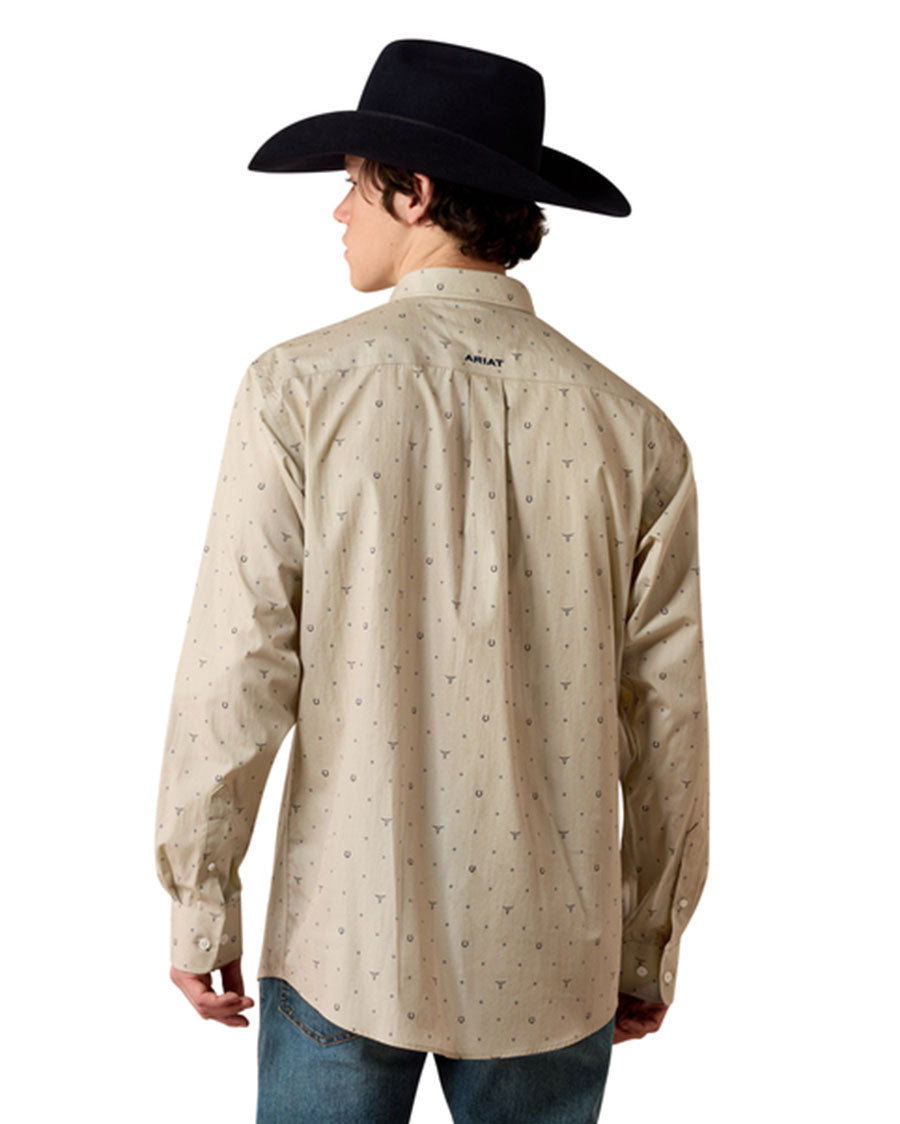 Men's Wrinkle Free Sam Classic Fit Long Sleeve Western Shirt - 10080581