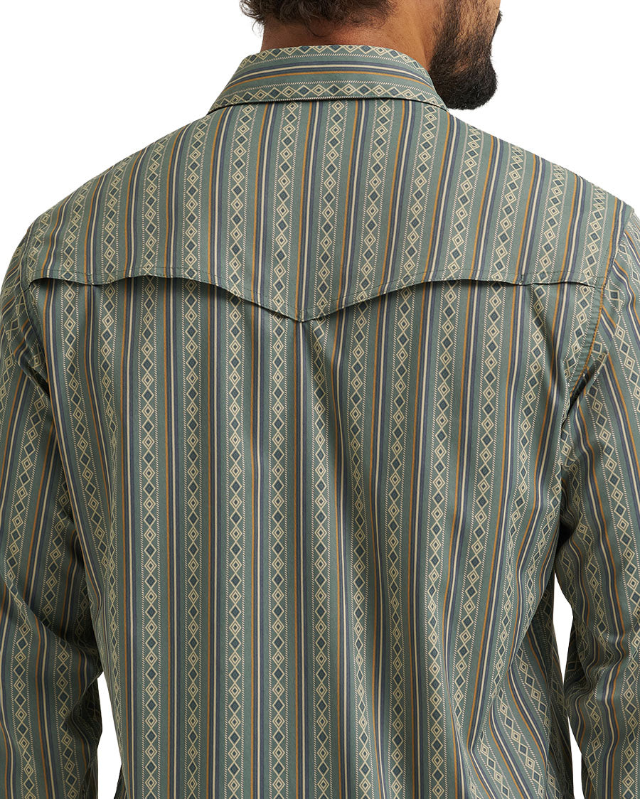 Men's ATG X Wrangler Technical Long Sleeve Regular Fit Snap Western Shirt - 112384279