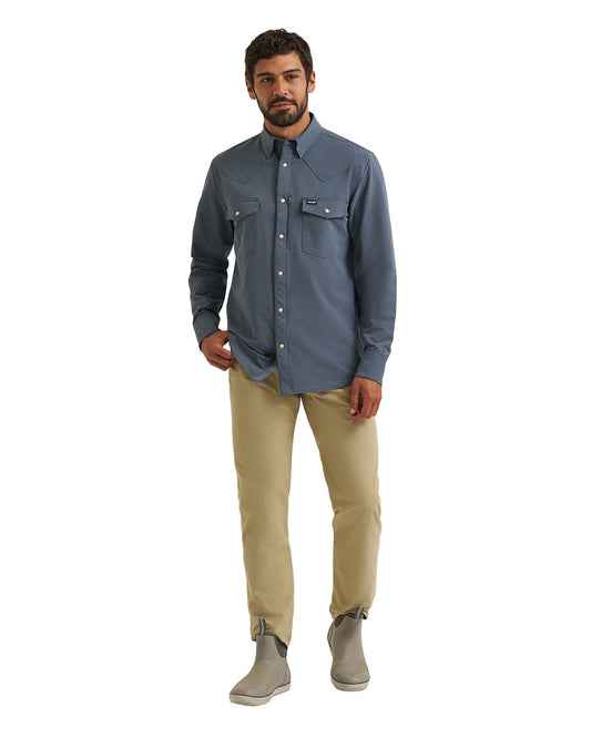 Men's ATG X Wrangler Technical Long Sleeve Regular Fit Snap Western Shirt - 112384708