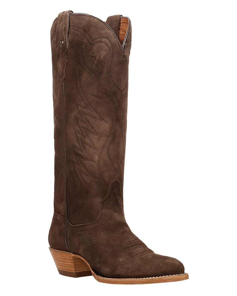 Women's Neon Prairie Suede Leather Western Boots - Dp7213