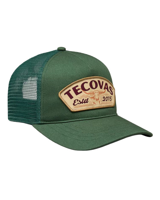 Longhorn Badge 5 Panel Low Pro Trucker Cap - 31282-Htg