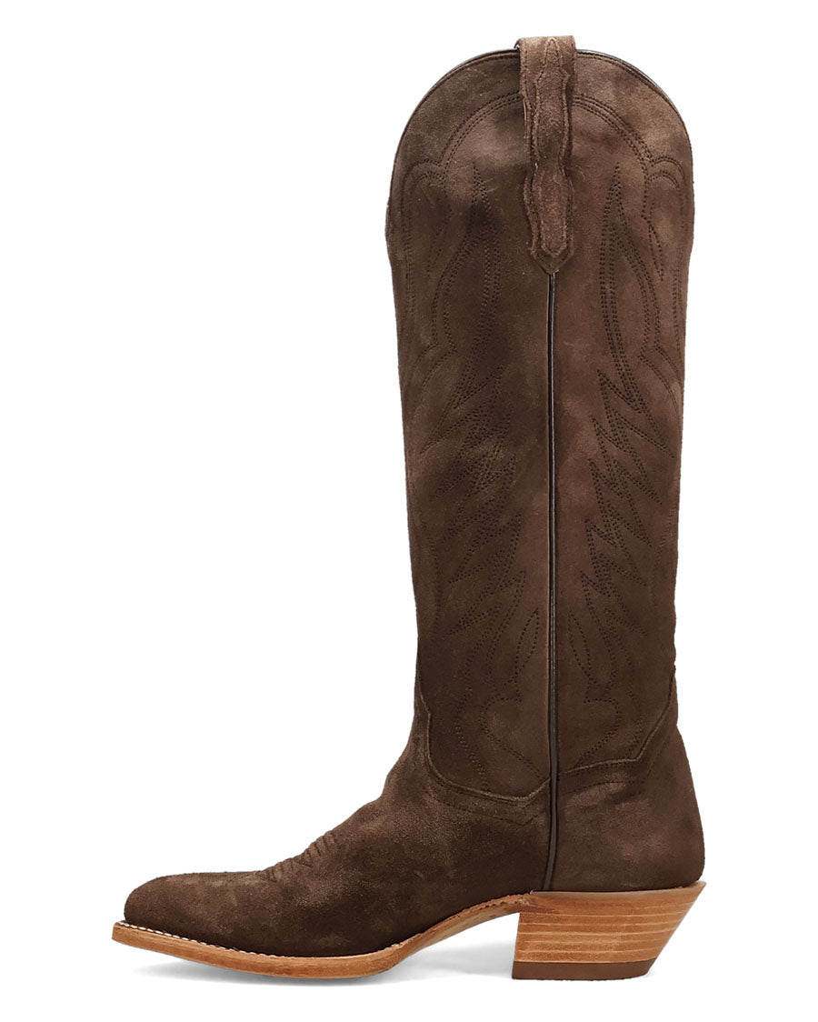 Women's Neon Prairie Suede Leather Western Boots - Dp7213