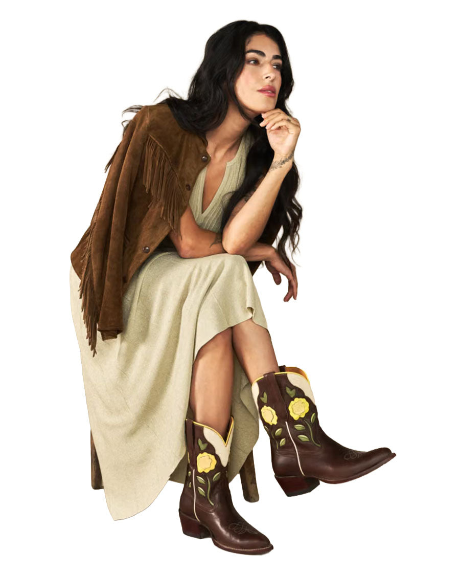 Women's The Jolene Roses Western Boots - 21103-TFE