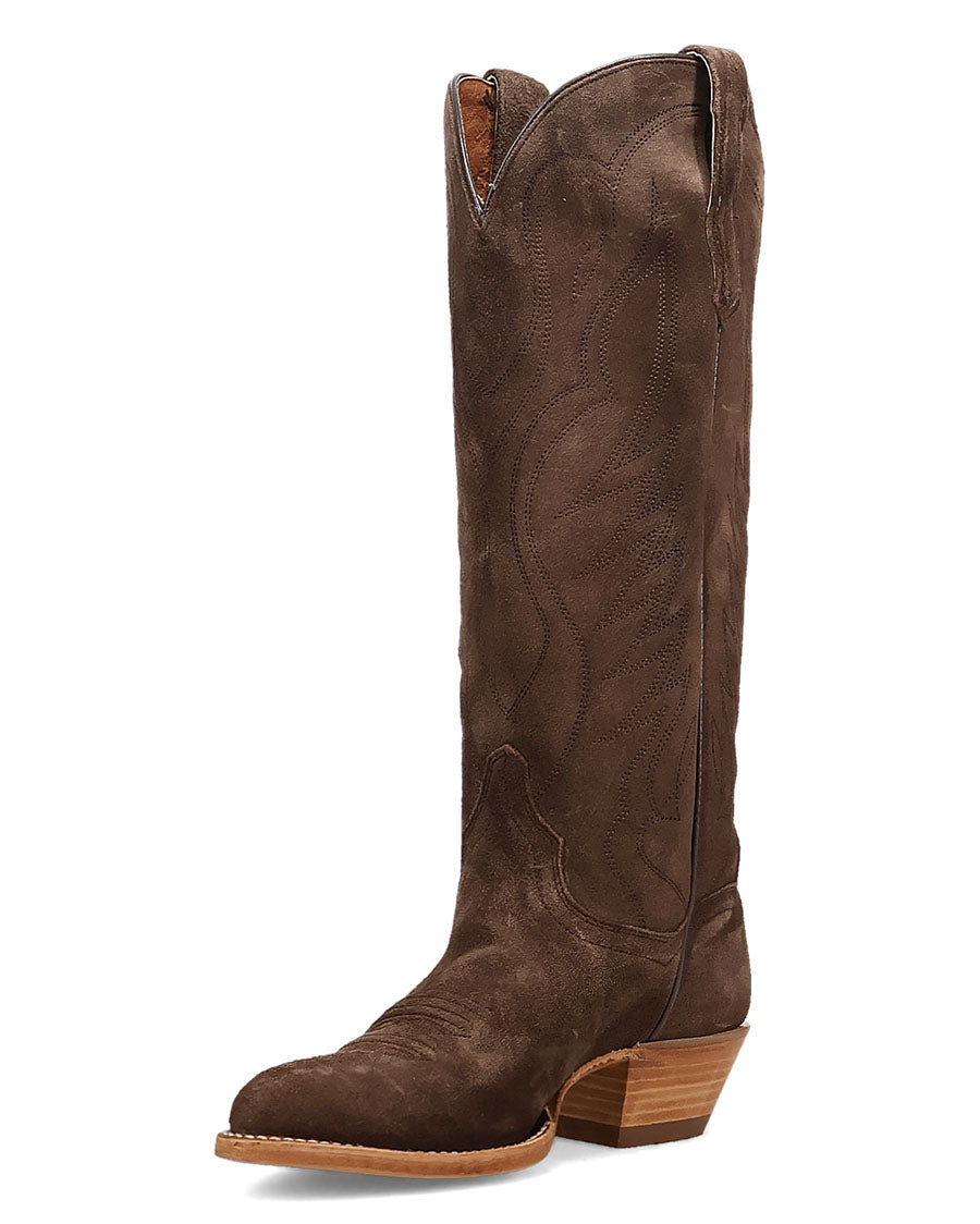 Women's Neon Prairie Suede Leather Western Boots - Dp7213