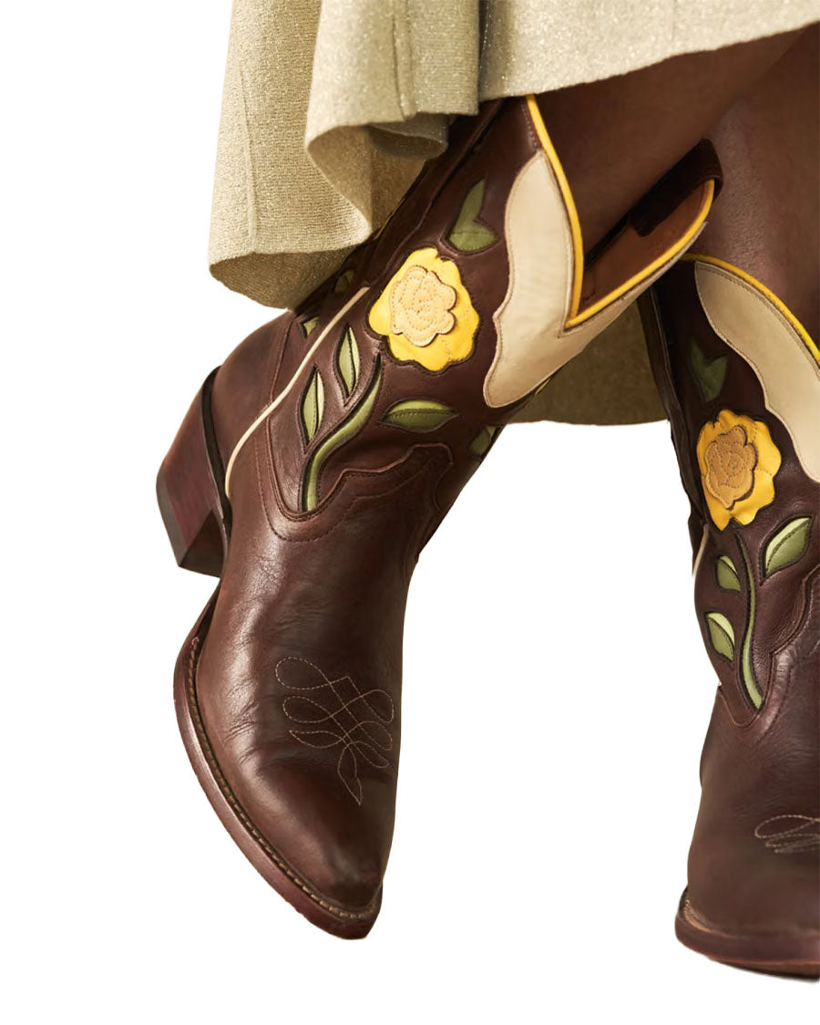Women's The Jolene Roses Western Boots - 21103-TFE