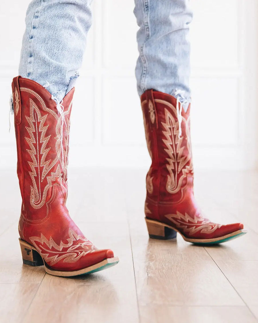 Women's Smoldering Ruby Lexington Western Boots - Lb0488E
