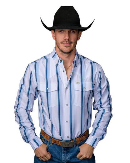 Men's The Tristan Long Sleeve Snap Performance Western Shirt - Fpl1026114 by Ferrell from Skip’s Western Outfitters | FRL-FPL1026114-S