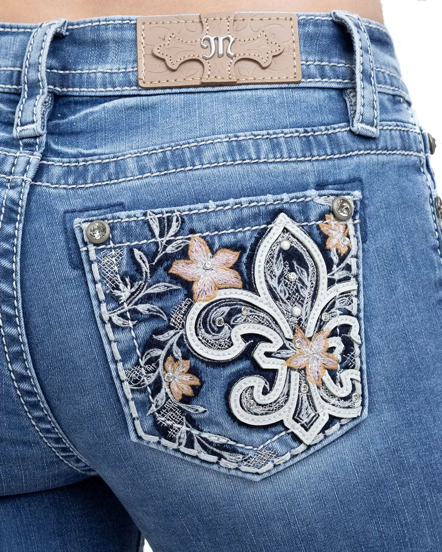 Women's Mid-Rise Boot Cut Jeans - M9618Bv
