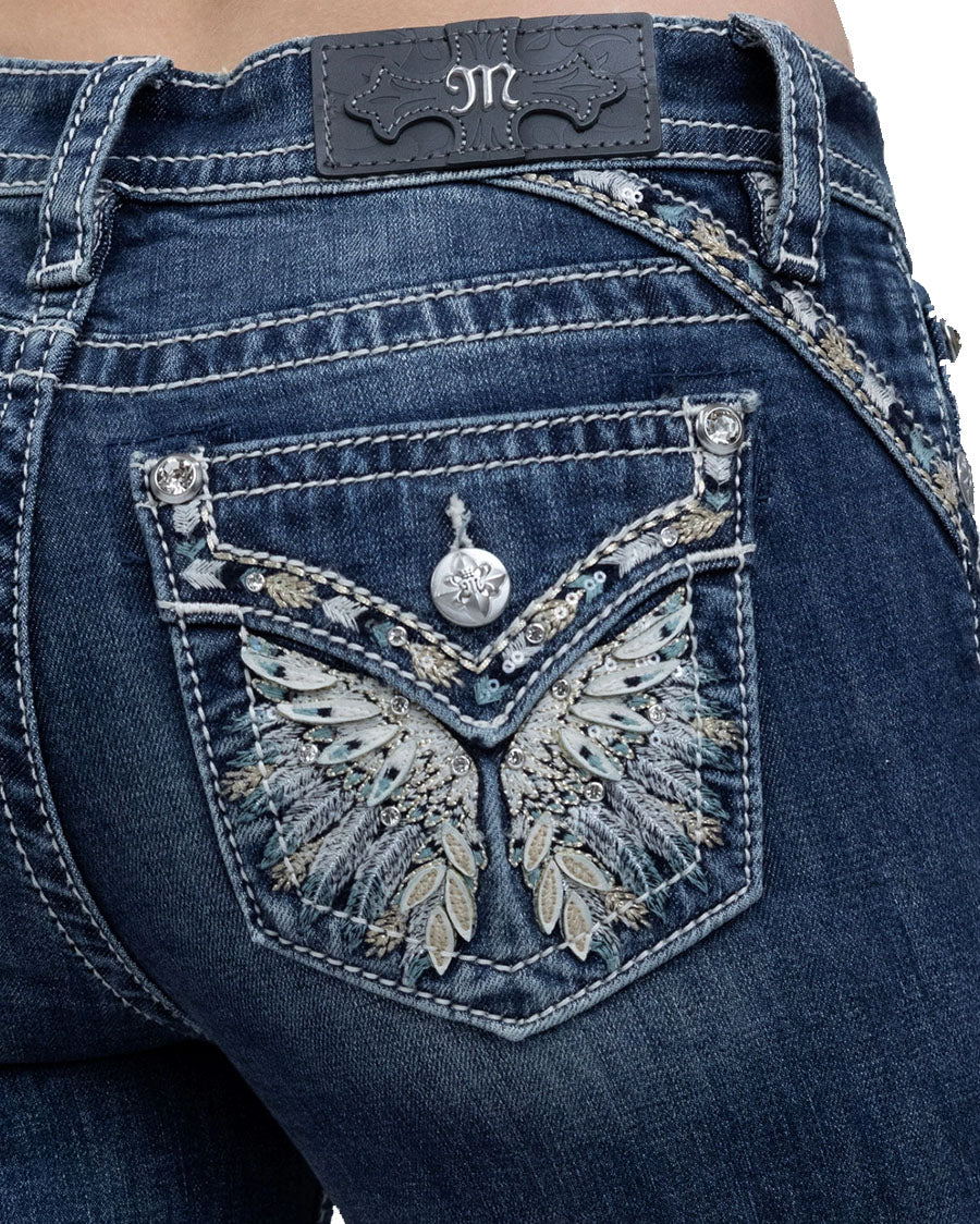 Women's Mid-Rise Bootcut Jeans - M3080B88V