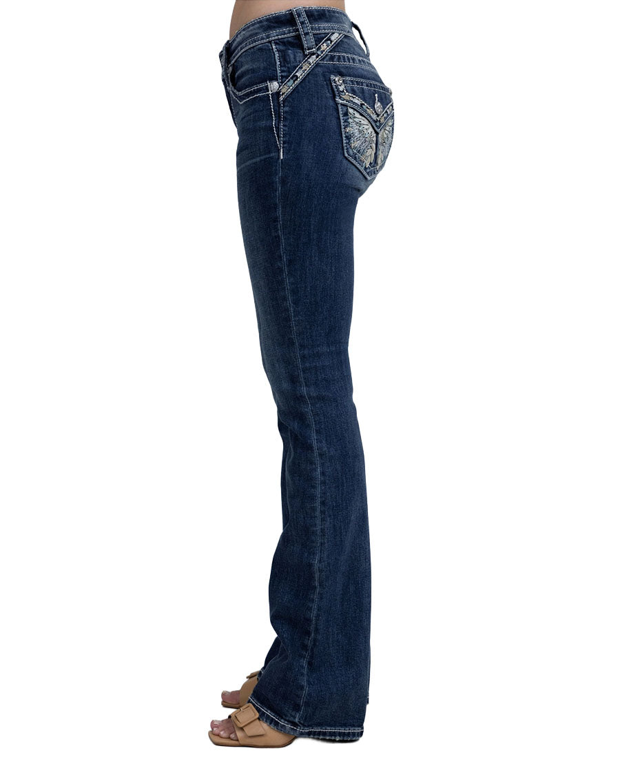 Women's Mid-Rise Bootcut Jeans - M3080B88V
