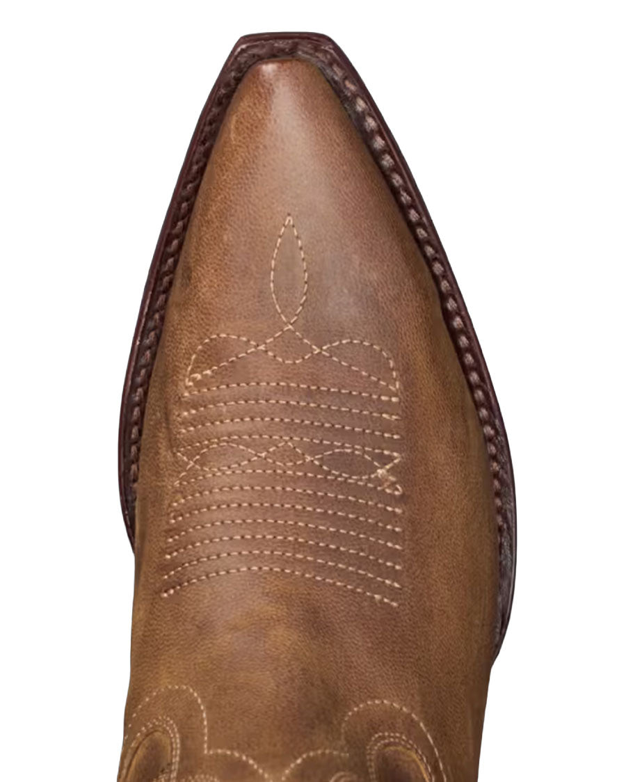 Women's The Annie Wide Calf In Cafe Goat Western Boots - 20062-Caf
