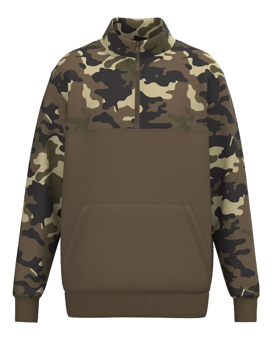 Men's Camo On Chest Long Sleeve Pullover - Hh2622Brca