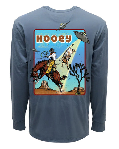 Boys' Space Cowboy Long Sleeve Crew Neck Graphic T-Shirt- Ht2677Dkde-Y