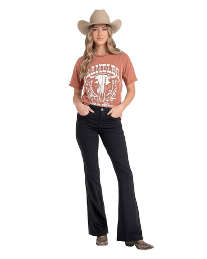Women's Short Sleeve Graphic T-Shirt - Bw21T10280-90