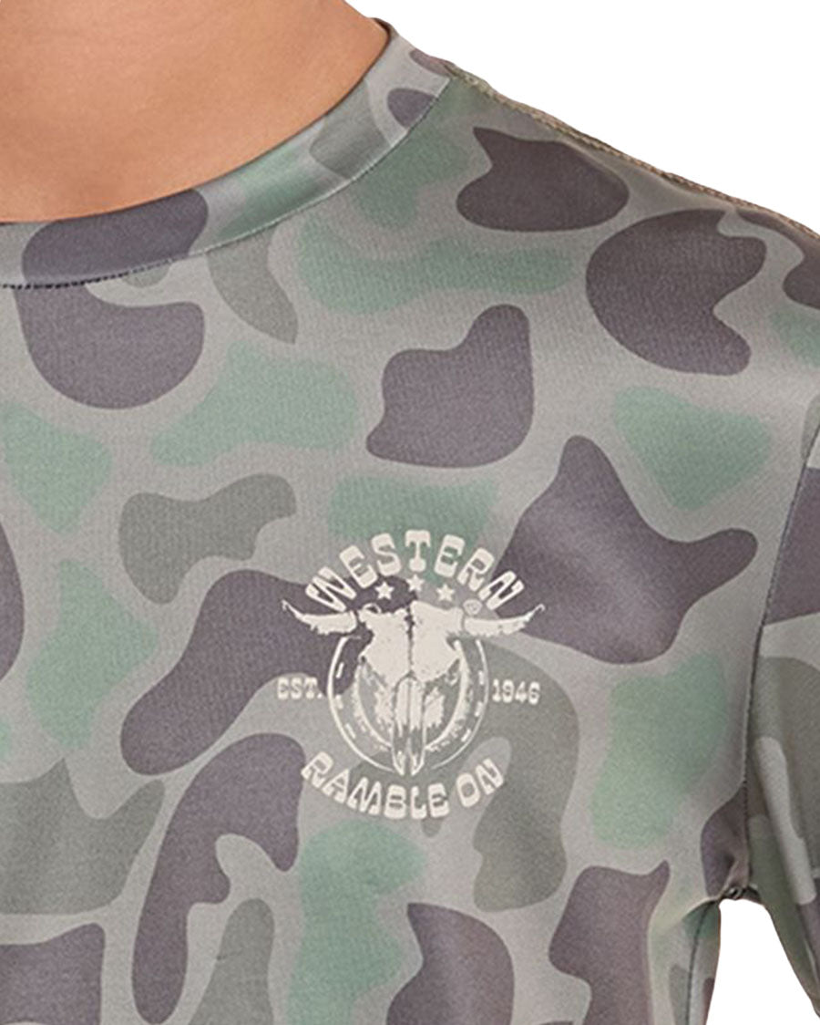 Boys' Long Sleeve Performance Graphic T-Shirt - Bb22T10320-31