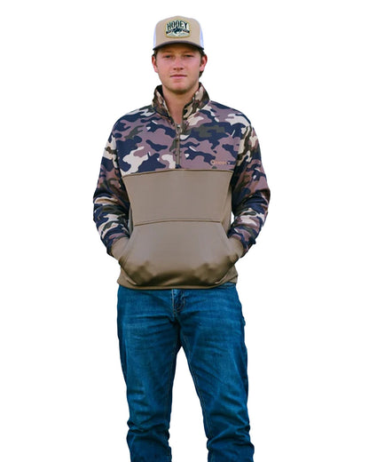 Men's Camo On Chest Long Sleeve Pullover - Hh2622Brca
