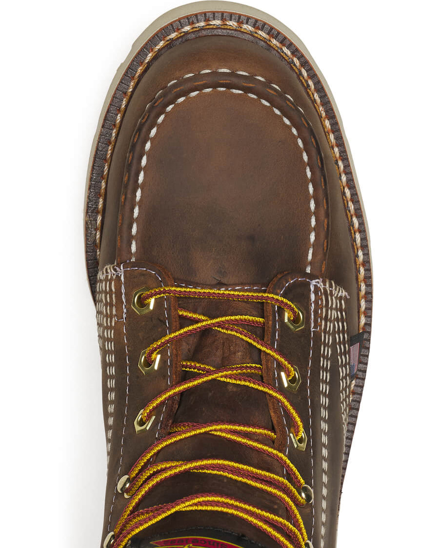 Men's American Heritage 6″ Crazy Horse Moc Toe 90 Degree Work Boots