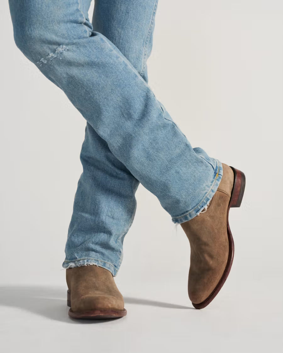 Men's The Earl Suede Western Boots - 11081-Grv