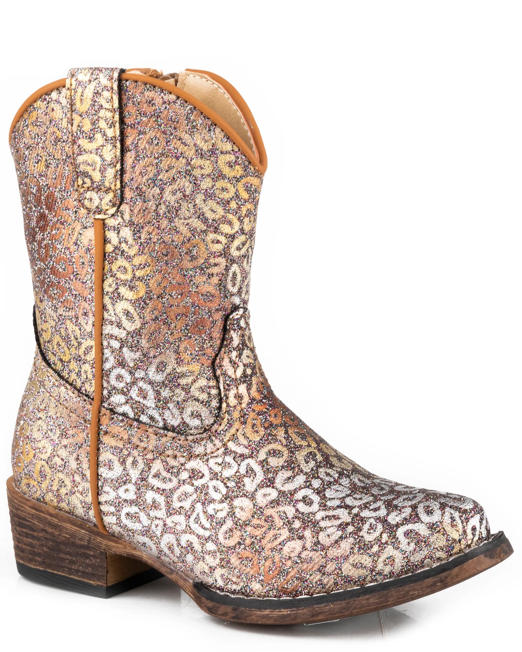 Toddler Girls' Riley Leopard Western Boots by Roper from Skip’s Western Outfitters | KAR-09-017-1566-3376-TA-5-MED
