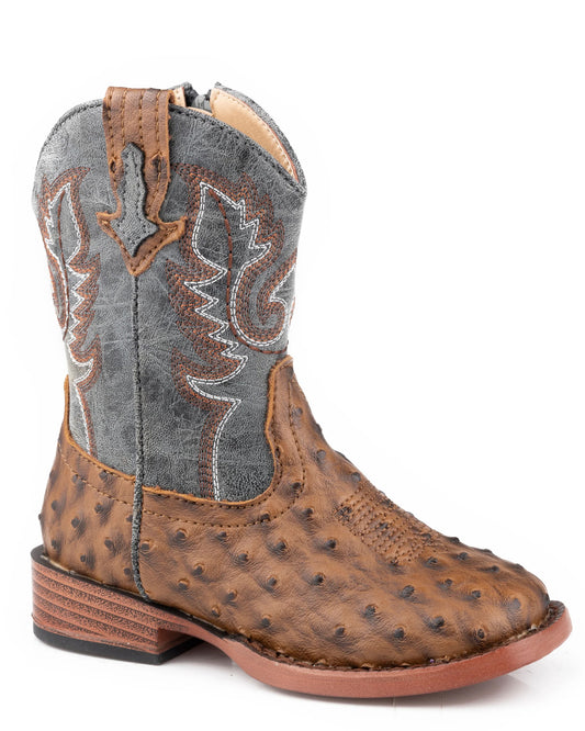 Toddler Boys' Bumps Western Boots by Roper from Skip’s Western Outfitters | KAR-09-017-1900-3436-BR-5-MED
