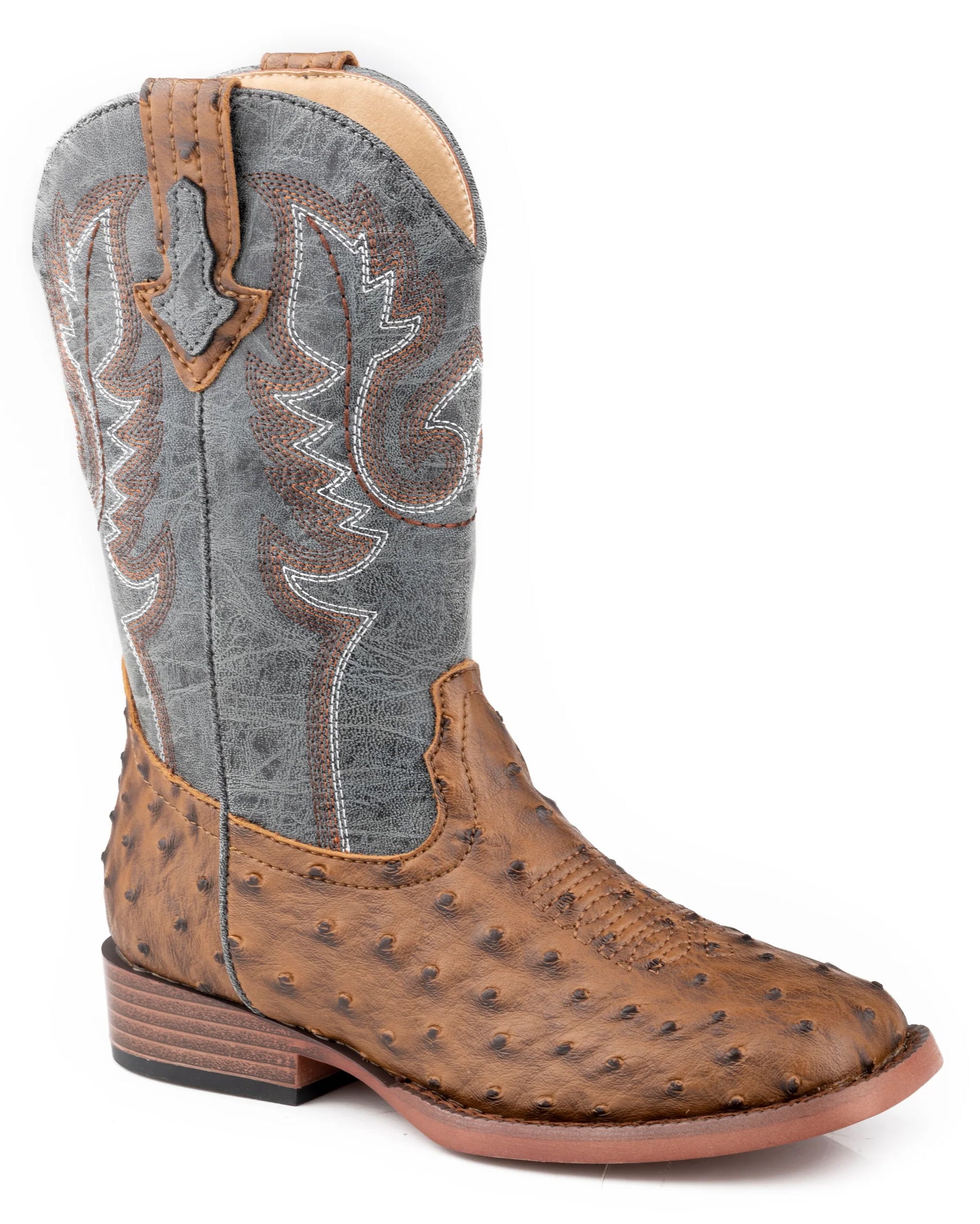 Youth Big Boys' Bumps Western Boots by Roper from Skip’s Western Outfitters | KAR-09-119-1900-3436-BR-4-MED