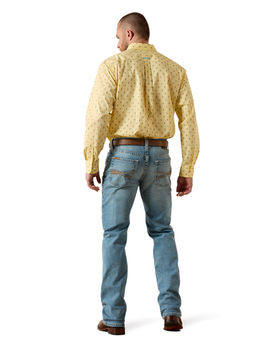 boot cut dress jeans for men Wrangler Retro Men's Troxler Dark Wash Relaxed Bootcut Stretch Denim J