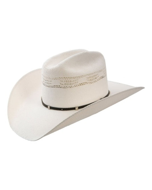 White Horse Bangora Straw Western Hat